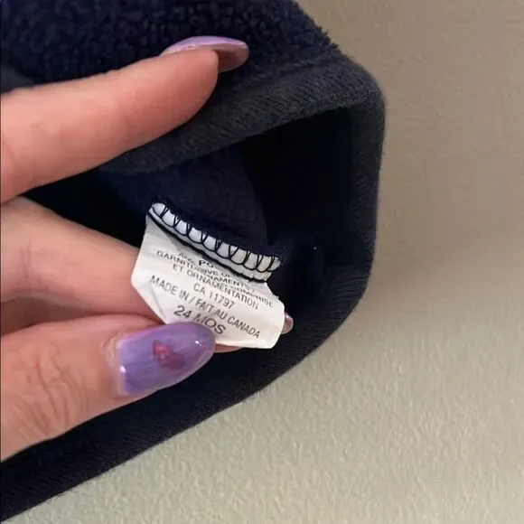 Vintage Orange and Navy Fleece Jacket - Picture 5 of 7